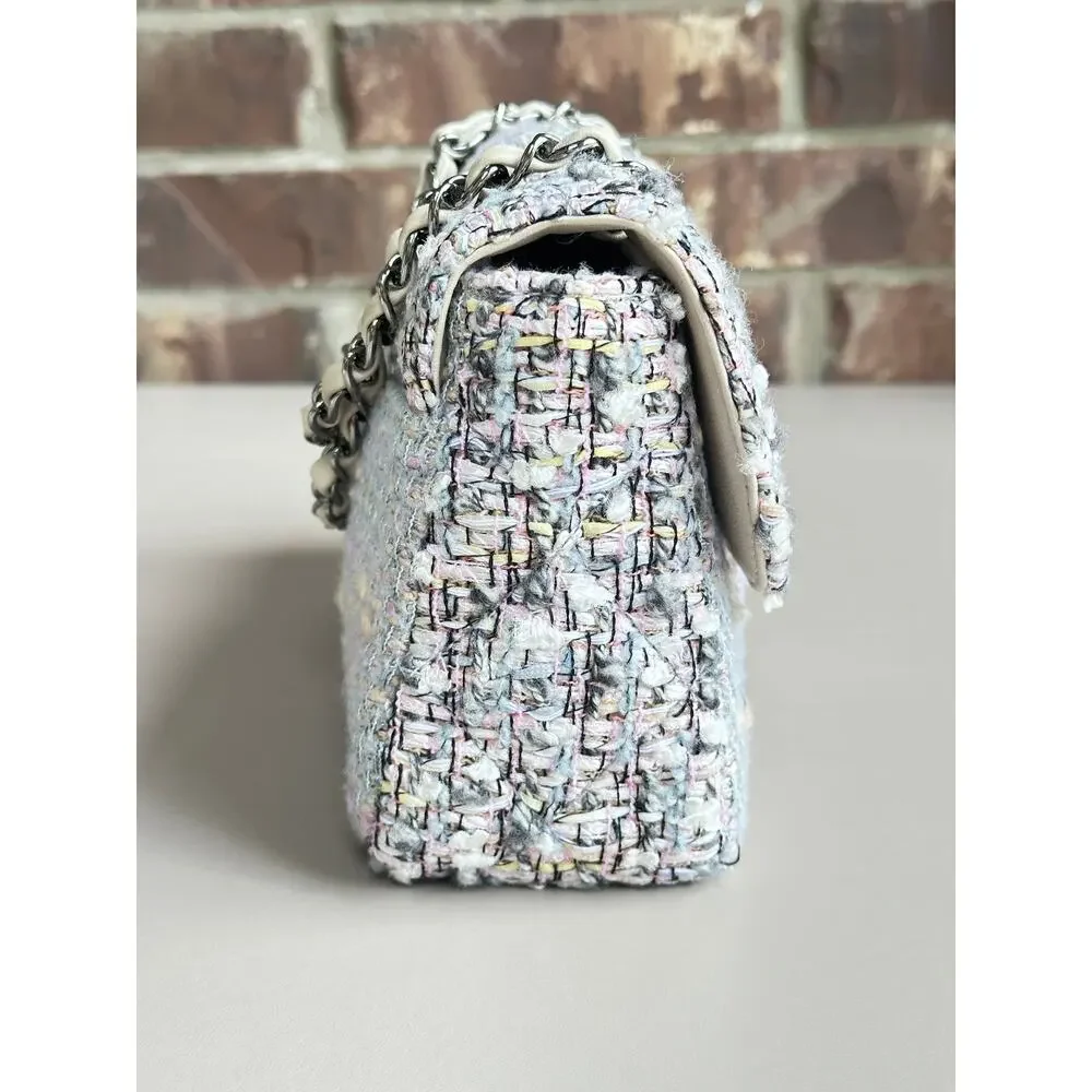 Chanel Fantasy Flap Bag Tweed Medium	Multicolor 74534